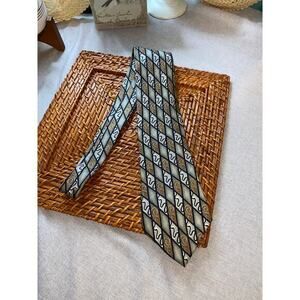 Boston Harbor Swirl Pattern Men’s Neck Tie All Silk Tie Dry Clean Only